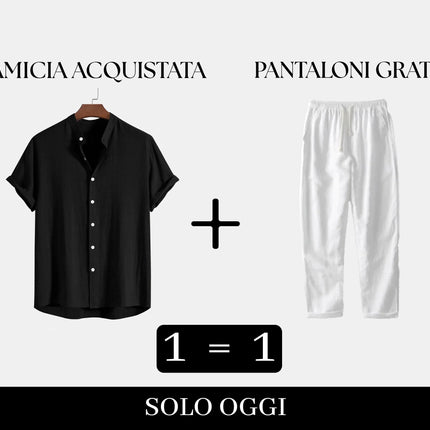 Duo di Lino: Camicia acquistata, pantalone in omaggio!