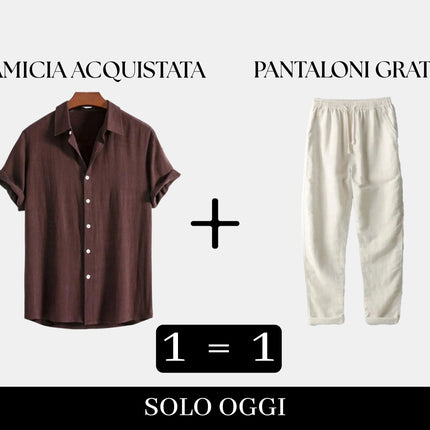 Duo di Lino: Camicia acquistata, pantalone in omaggio!