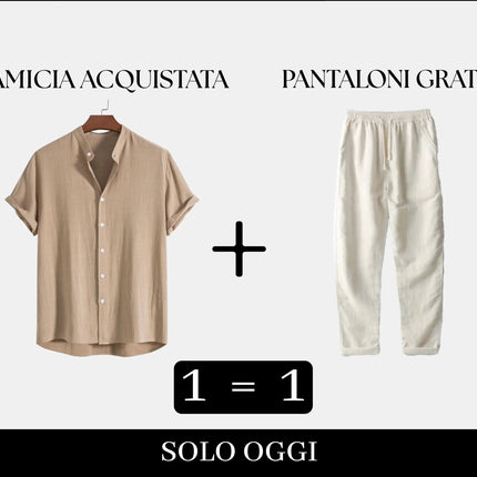 Duo di Lino: Camicia acquistata, pantalone in omaggio!